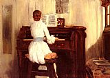 Mrs. Meigs at the Piano Organ by William Merritt Chase